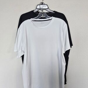 2 BCG Mens  Athletic Stretch T- Shirts 1 Black 1 White Size 2x